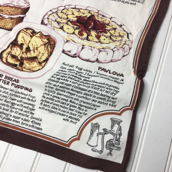 Vintage Cakes & Desserts Australian Wall Hanging - Picture 2 of 6